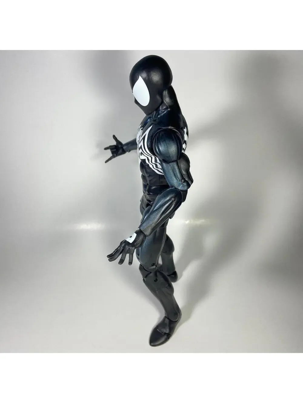 12” Scale 2016 Hasbro Marvel Legends Black Symbiote Spider-Man Figure - COMPLETE
